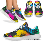 EDM Beach Palm Tree Pattern Print Sport Shoes GearFrost