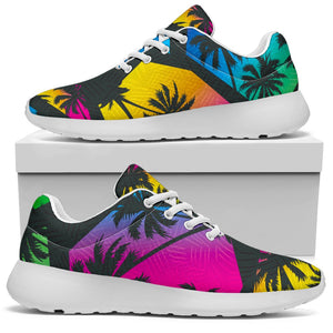 EDM Beach Palm Tree Pattern Print Sport Shoes GearFrost