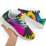 EDM Beach Palm Tree Pattern Print Sport Shoes GearFrost