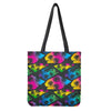 EDM Beach Palm Tree Pattern Print Tote Bag