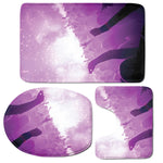 EDM Party In Nightclub Print 3 Piece Bath Mat Set