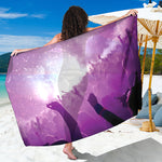 EDM Party In Nightclub Print Beach Sarong Wrap
