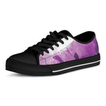 EDM Party In Nightclub Print Black Low Top Shoes