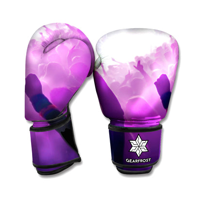EDM Party In Nightclub Print Boxing Gloves