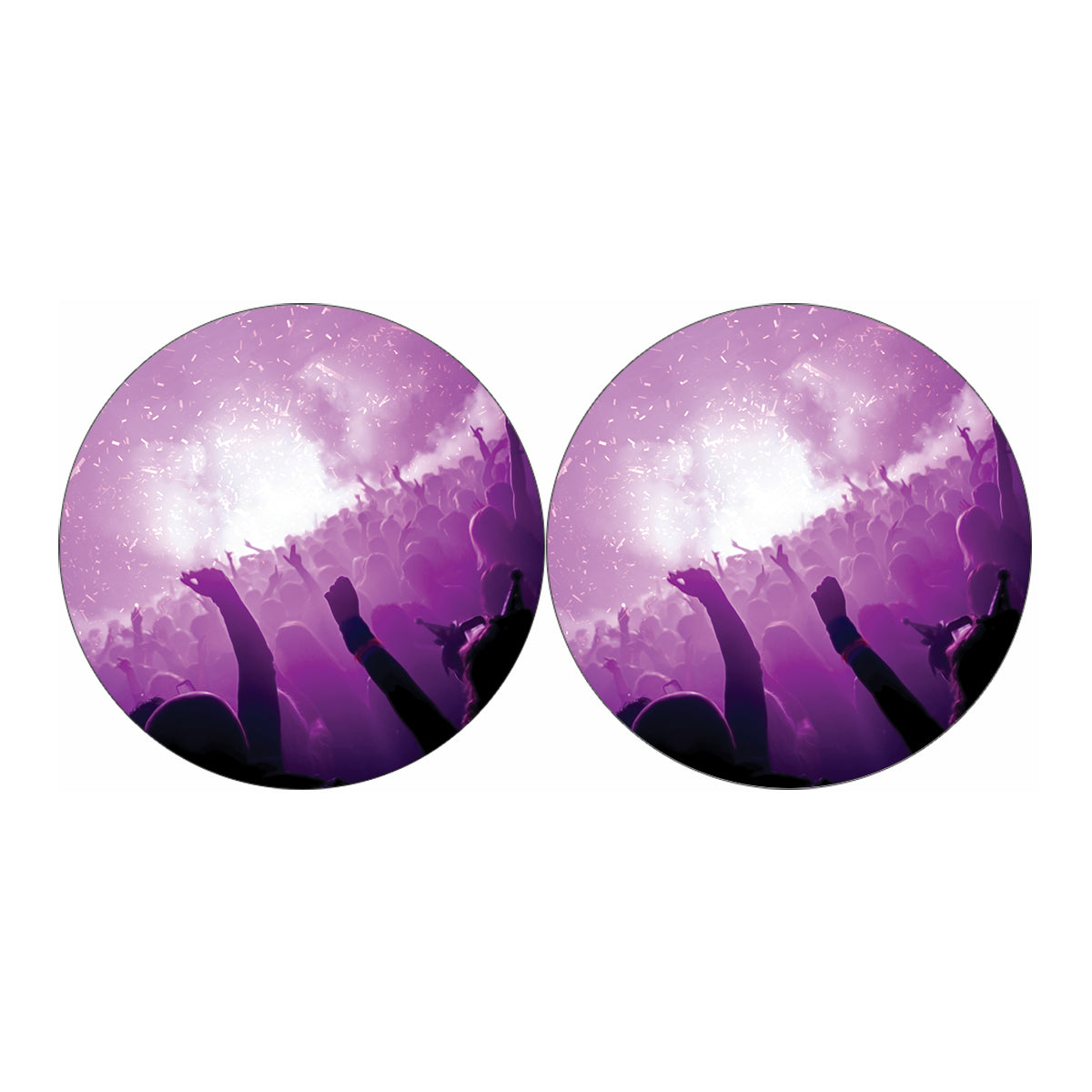 EDM Party In Nightclub Print Car Coasters