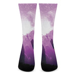 EDM Party In Nightclub Print Crew Socks