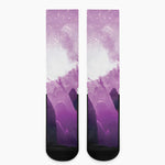 EDM Party In Nightclub Print Crew Socks