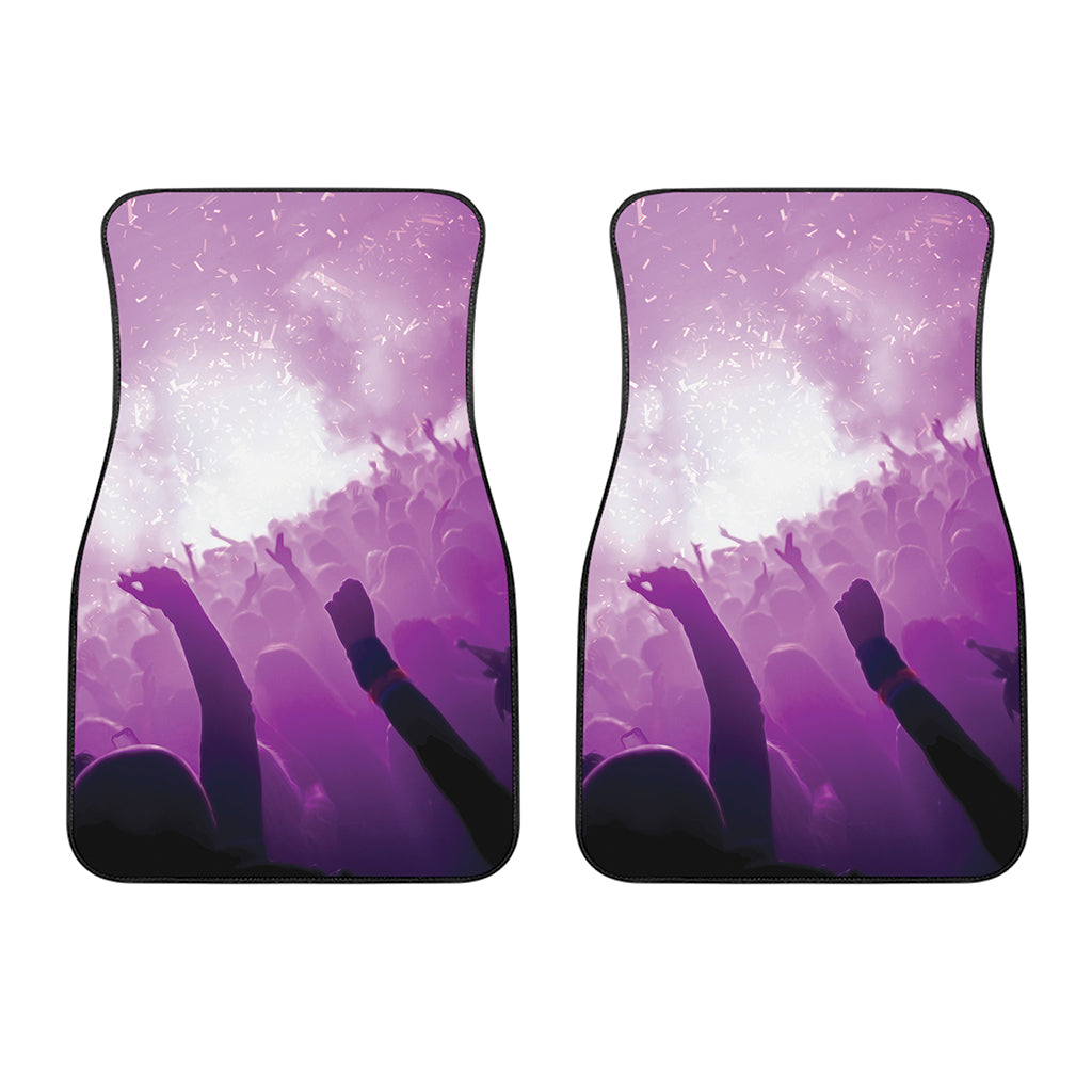 EDM Party In Nightclub Print Front Car Floor Mats