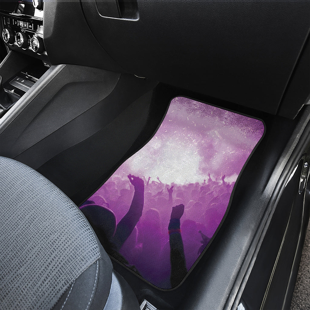 EDM Party In Nightclub Print Front Car Floor Mats