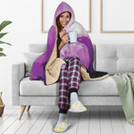 EDM Party In Nightclub Print Hooded Blanket