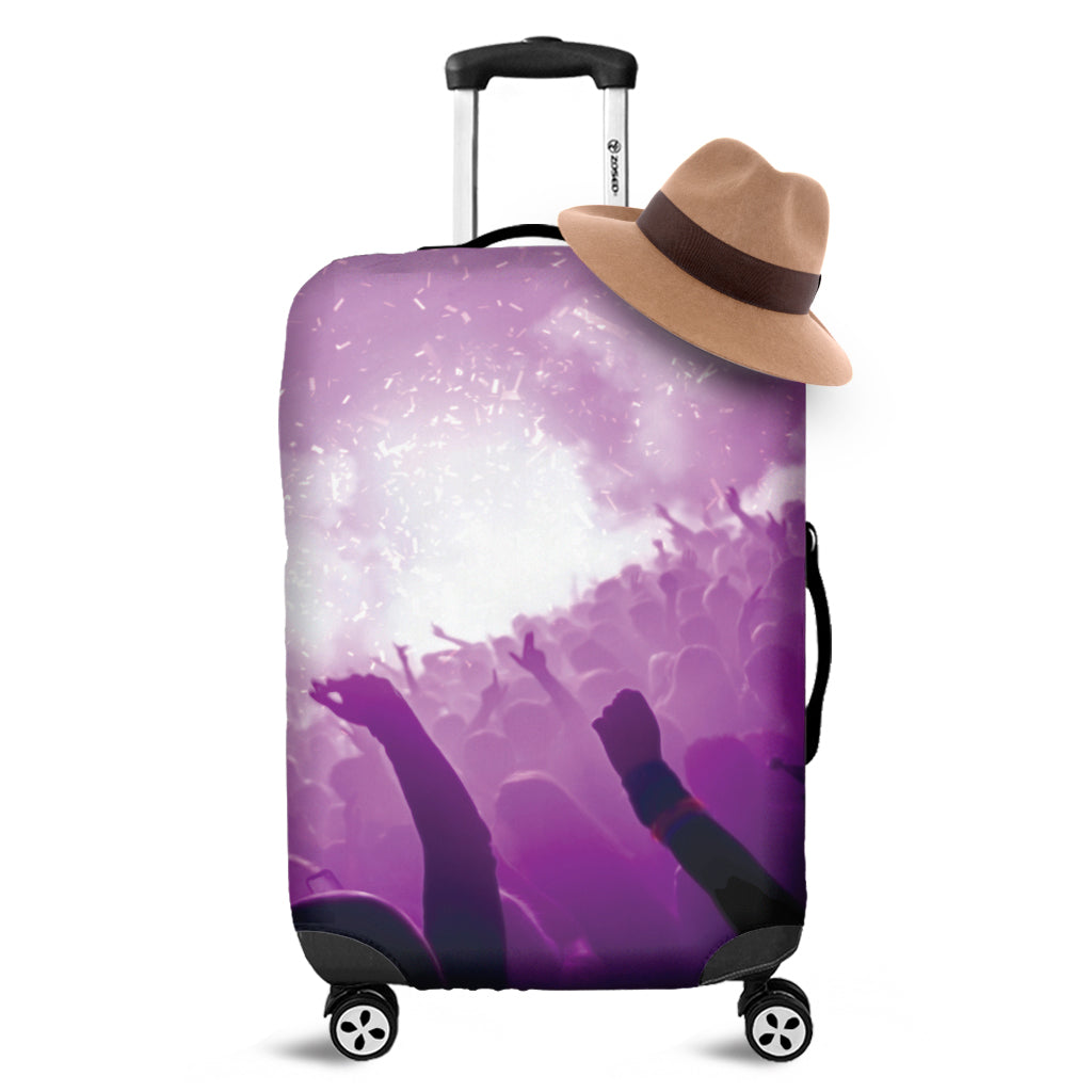 EDM Party In Nightclub Print Luggage Cover