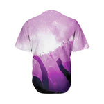 EDM Party In Nightclub Print Men's Baseball Jersey