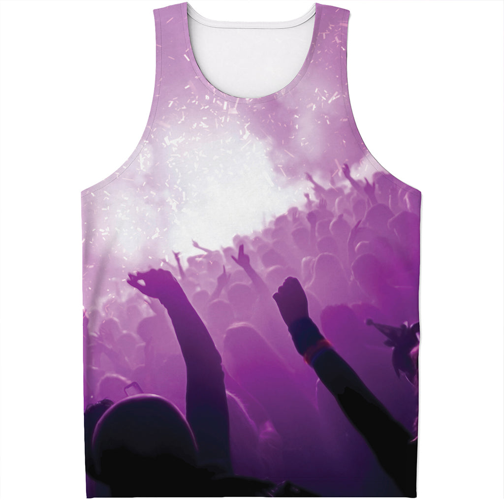 EDM Party In Nightclub Print Men's Tank Top