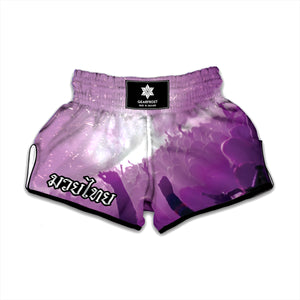 EDM Party In Nightclub Print Muay Thai Boxing Shorts