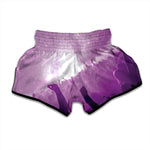 EDM Party In Nightclub Print Muay Thai Boxing Shorts