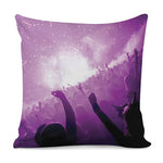 EDM Party In Nightclub Print Pillow Cover