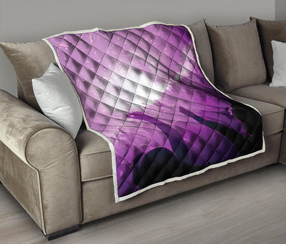 EDM Party In Nightclub Print Quilt