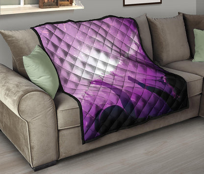 EDM Party In Nightclub Print Quilt