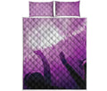 EDM Party In Nightclub Print Quilt Bed Set