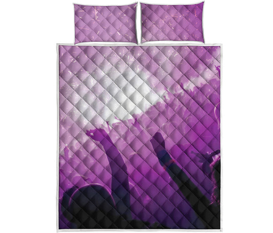 EDM Party In Nightclub Print Quilt Bed Set