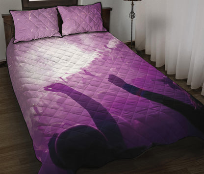 EDM Party In Nightclub Print Quilt Bed Set