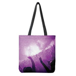 EDM Party In Nightclub Print Tote Bag