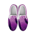 EDM Party In Nightclub Print White Slip On Shoes