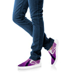 EDM Party In Nightclub Print White Slip On Shoes