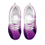 EDM Party In Nightclub Print White Sneakers