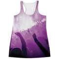 EDM Party In Nightclub Print Women's Racerback Tank Top