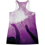 EDM Party In Nightclub Print Women's Racerback Tank Top