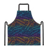 EDM Surfing Wave Pattern Print Apron