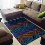 EDM Surfing Wave Pattern Print Area Rug GearFrost