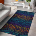 EDM Surfing Wave Pattern Print Floor Mat