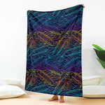 EDM Surfing Wave Pattern Print Blanket