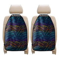 EDM Surfing Wave Pattern Print Car Seat Organizers