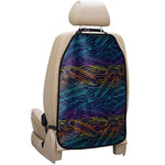 EDM Surfing Wave Pattern Print Car Seat Organizers