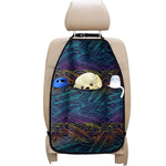 EDM Surfing Wave Pattern Print Car Seat Organizers
