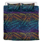 EDM Surfing Wave Pattern Print Duvet Cover Bedding Set