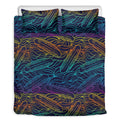 EDM Surfing Wave Pattern Print Duvet Cover Bedding Set