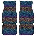 EDM Surfing Wave Pattern Print Front and Back Car Floor Mats
