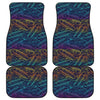 EDM Surfing Wave Pattern Print Front and Back Car Floor Mats