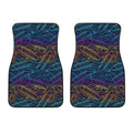EDM Surfing Wave Pattern Print Front Car Floor Mats