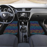 EDM Surfing Wave Pattern Print Front Car Floor Mats