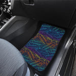 EDM Surfing Wave Pattern Print Front Car Floor Mats