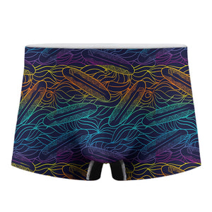 EDM Surfing Wave Pattern Print Men's Boxer Briefs