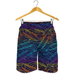 EDM Surfing Wave Pattern Print Men's Shorts