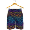 EDM Surfing Wave Pattern Print Men's Shorts