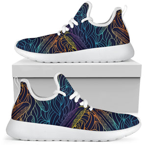 EDM Surfing Wave Pattern Print Mesh Knit Shoes GearFrost