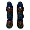 EDM Surfing Wave Pattern Print Muay Thai Shin Guards
